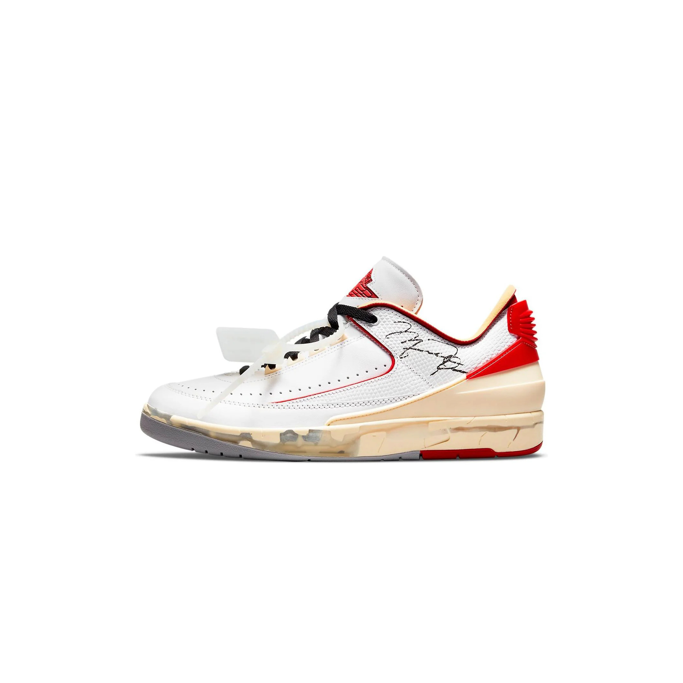 NIKE JORDAN 2 RETRO LOW SPOFF-WHITE WHITE RED DJ4375-106